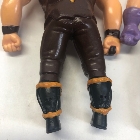 1997 WWF Just Toys Bend-Ems Undertaker Mankind Paul Bearer Wrestling Figs - Picture 10 of 16